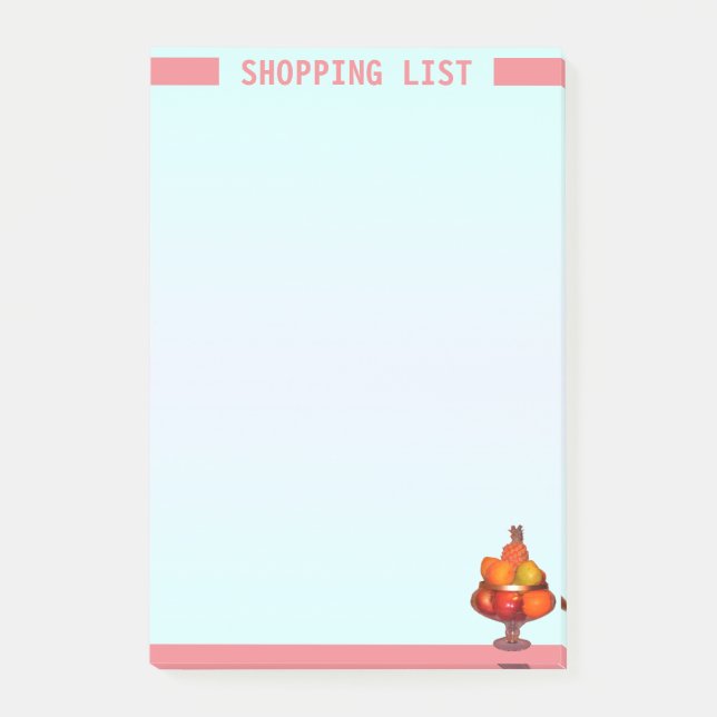 Notas Post-it® Lista de compras personalizada (Anverso)
