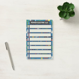 Notas Post-it® Lista De Comprobación De Electricistas Para Hacer