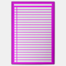 Notas Post-it® Lista de control de Fuschia