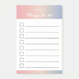 Notas Post-it® Lista de cosas por hacer - Vaporwave