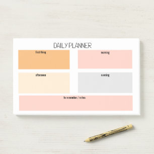 Notas Post-it® Lista De Cosas Simples Del Organizador Diario