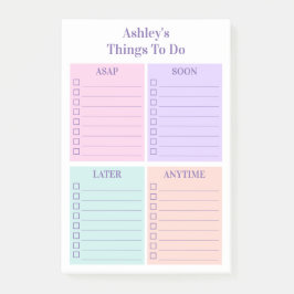 Notas Post-it® Lista de Diversión Personalizada para Hacer