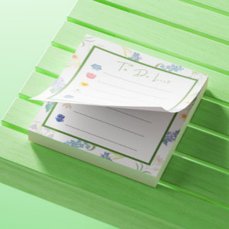Notas Post-it® Lista De Flores De Primavera Por Hacer
