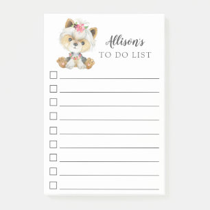 Notas Post-it® Lista De Hechos Personalizados De Yorkshire Terrie