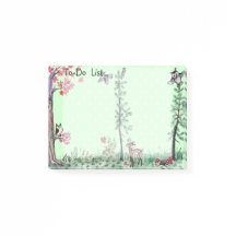 Lista de lío de la acuarela del bosque de los