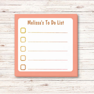 Notas Post-it® Lista de naranjas a hacer