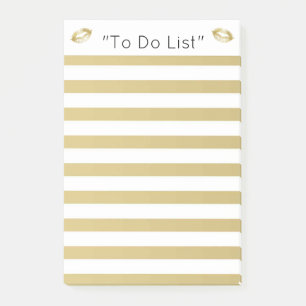Notas Post-it® Lista de pendientes de oro