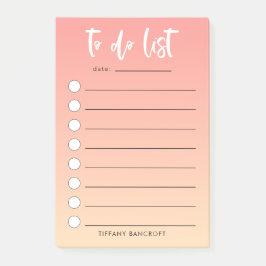 Notas Post-it® Lista de pincel de oronos de cada paleta