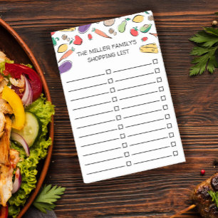 Notas Post-it® Lista de productos para la compra de alimentos por