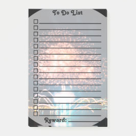 Notas Post-it® Lista de recompensas para hacer| Fuegos artificial