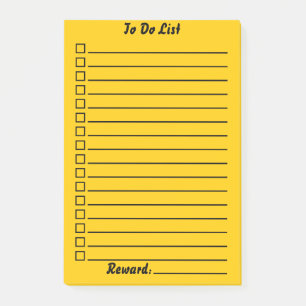 Notas Post-it® Lista de tareas cromáticas Amarillo