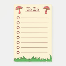 Lista de tareas de hongo adorable