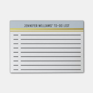 Notas Post-it® Lista de tareas del Personalizado moderno con band