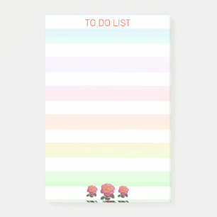 Notas Post-it® Lista de tareas en colores pastel