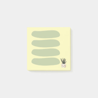 Notas Post-it® Lista de tareas estética en verde y amarillo