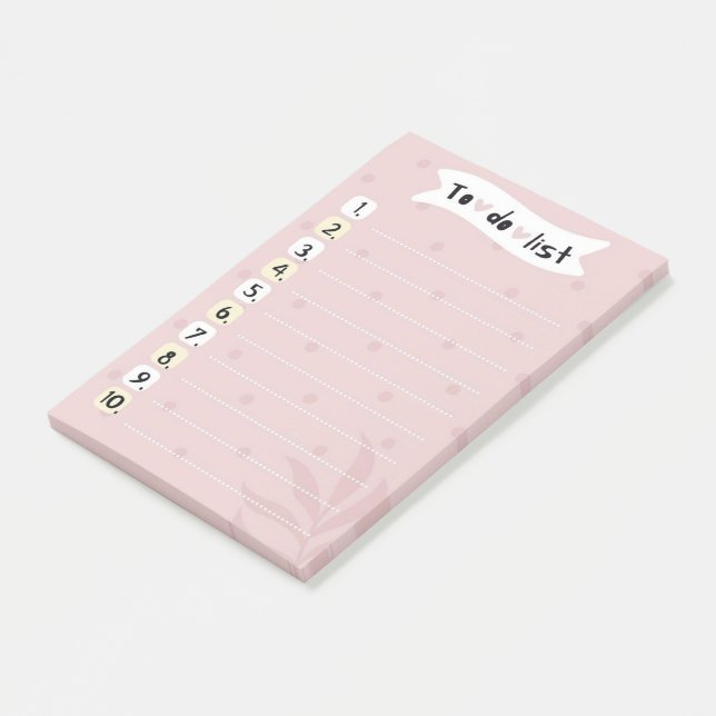 Notas Post-it® Lista de tareas pendientes (En perspectiva)