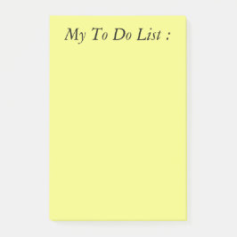 Notas Post-it® Lista de tareas pendientes amarillas