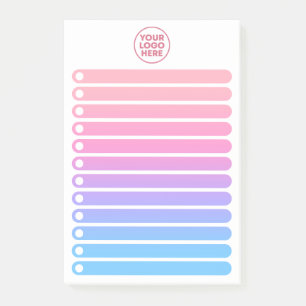 Notas Post-it® Lista de tareas pendientes con logotipo empresaria