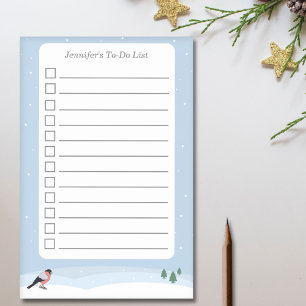 Notas Post-it® Lista de tareas pendientes de Bullfinch & Snowy La