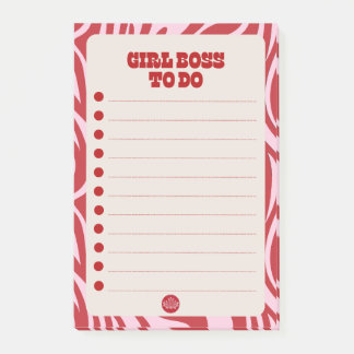 Notas Post-it® Lista de tareas pendientes de chica