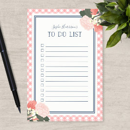 Notas Post-it® Lista de tareas pendientes de rosas rosadas elegan