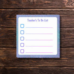 Notas Post-it® Lista de tareas pendientes del profesor