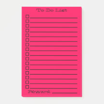 Lista de tareas pendientes | Rojo/Rosa