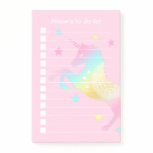 Lista de tareas personalizadas de Pastel Unicornio