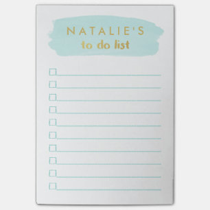 Notas Post-it® Lista de tareas personalizadas de pincel