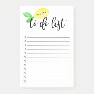 Notas Post-it® Lista de Tareas Personalizadas de Secuencia de Com