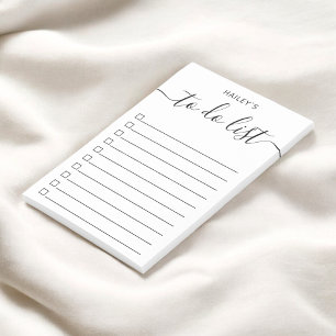 Notas Post-it® Lista de tareas sencillas y modernas Blanca
