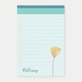 Notas Post-it® Lista de todo en flor moderna y elegante