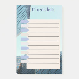 NOTAS POST-IT® LISTA DE VERIFICACIÓN