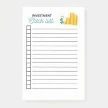 LISTA DE VERIFICACIÓN DE INVERSIONES