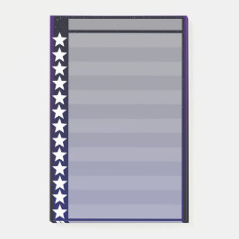 Notas Post-it® Lista de verificación de la noche estrellada