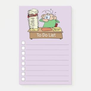 Notas Post-it® Lista divertida con casillas de verificación