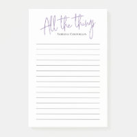 Lista personalizada Purple All Things to Do