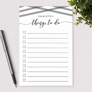 Notas Post-it® Lista Relax Black Script Things To Do