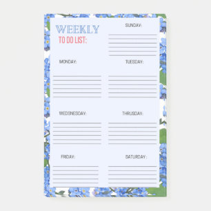 NOTAS POST-IT® LISTA SEMANAL PARA HACER: