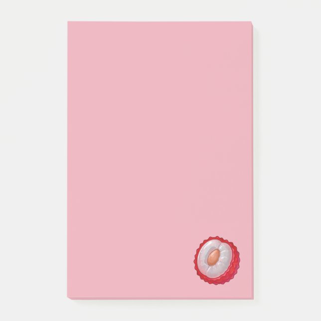 Notas Post-it® Litchi - Colección de Frutas - (Anverso)
