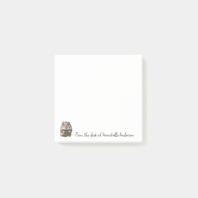 Notas Post-it® Little Critters Hamster Post-it Notes (Anverso)