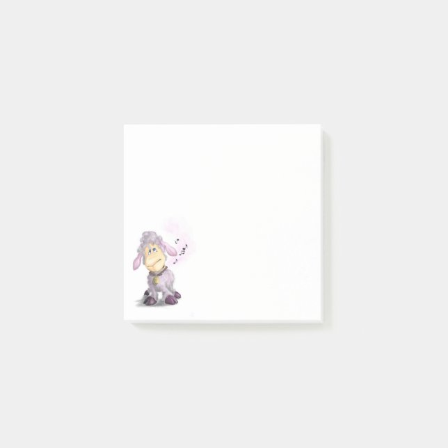 Notas Post-it® Little Lamb with Bell Post it Notes (Anverso)