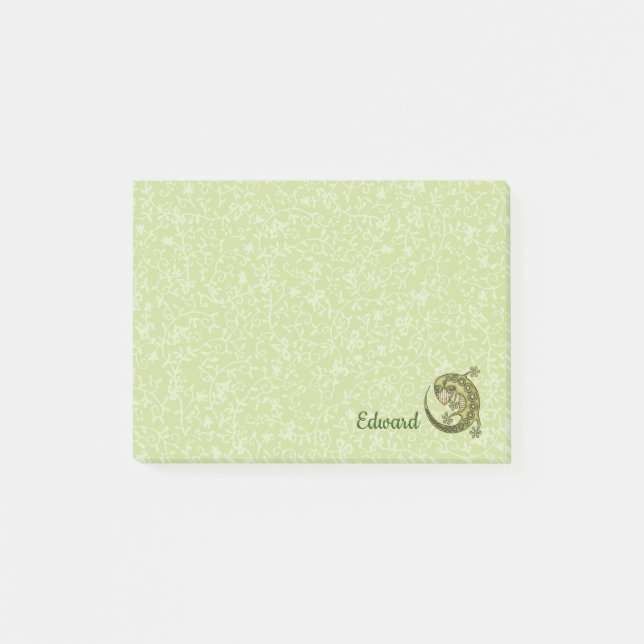 Notas Post-it® Lizard verde (Anverso)