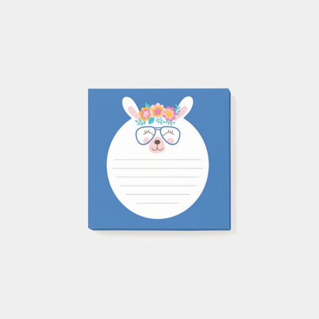 Notas Post-it® Llama divertida (Anverso)