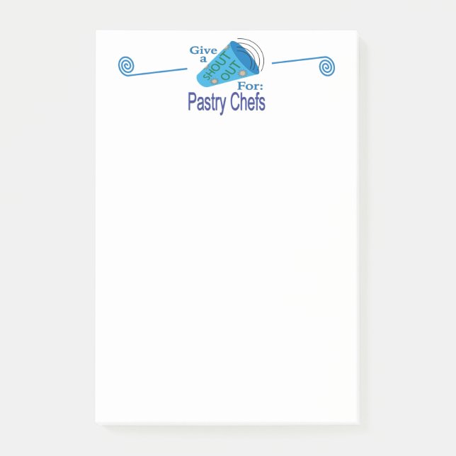 Notas Post-it® Llamada para Chefs de Repostería (Anverso)