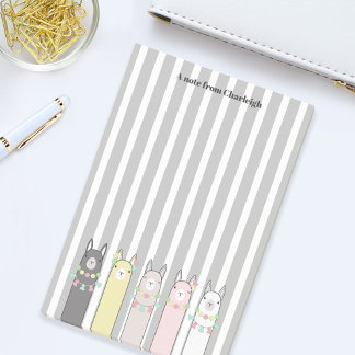 Notas Post-it® Llamas Coloridas Retro Lindas Personalizadas