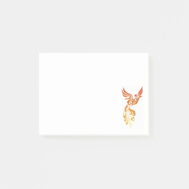 Notas Post-it® Llamas de fénix (Anverso)