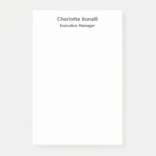 Notas Post-it® Llanura Minimalista profesional moderna