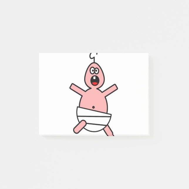 Notas Post-it® Llorando bebés 2 (Anverso)