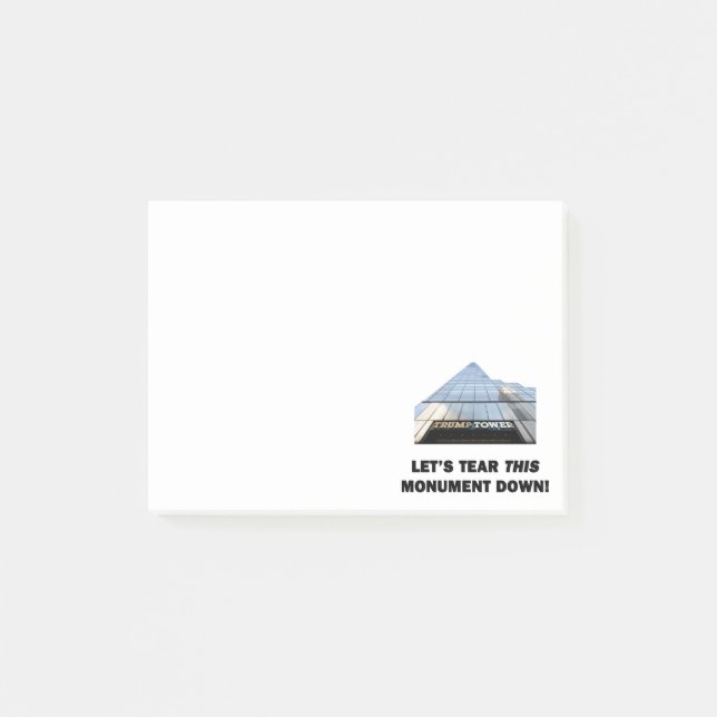 Notas Post-it® Lloremos este monumento (Anverso)